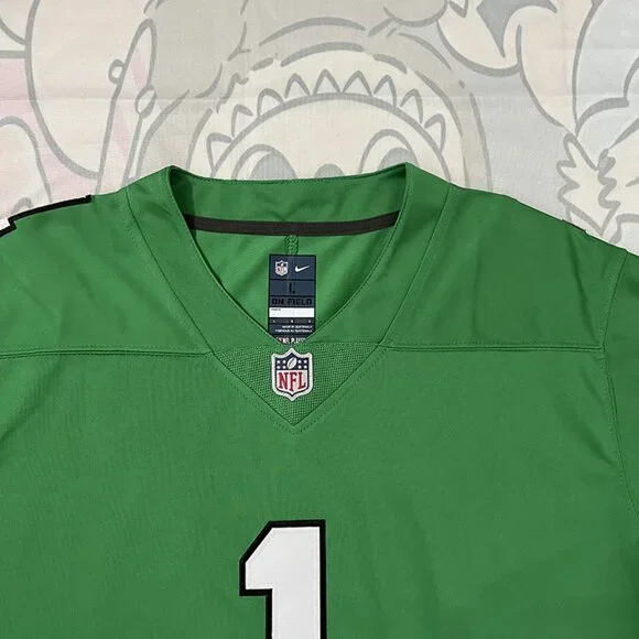 Philadelphia Eagles NFL #1 HURTS Green Jersey
